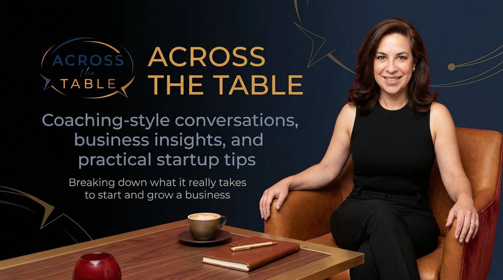 Across the Table on YouTube: coaching-style conversations, business insights and practical startup tips