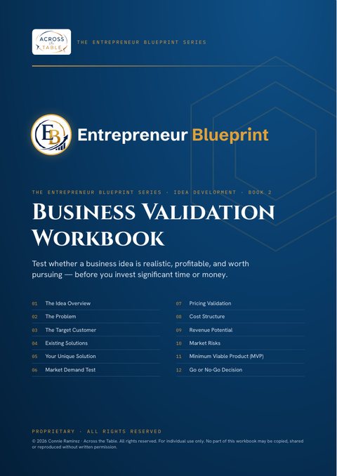 Business Validation Workbook cover